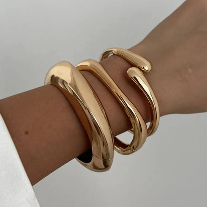 Dolly Cuff Bangles Gold & Silver