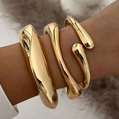 Dolly Cuff Bangles Gold & Silver