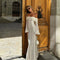 Vintage Cream Floral Lace Off Shoulder Maxi Dress Fashion Flare Long Sleeve Hollow Out Slim Dresses 2024 Elegant Lady Party Robe